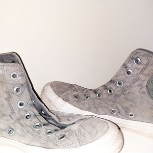 Grey Sparkling Patterned Converse